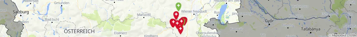 Kartenansicht für Apotheken-Notdienste in der Nähe von Payerbach (Neunkirchen, Niederösterreich)